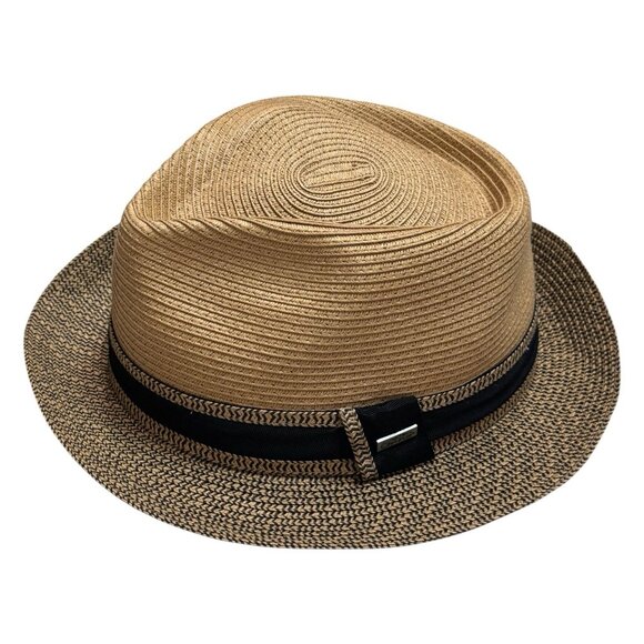 Conner Handmade Hats Madeira Coastal Straw Fedora Hidden Pocket Men’s M - Picture 2 of 11